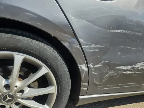 Click Here To Enlarge This Photo Of Car Body Repair After Lorry Collision